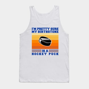 Hockey Puck Birthstone Tank Top